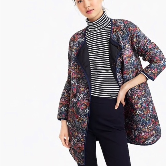 J. Crew Jackets & Blazers - J Crew Liberty Print Reversible Primaloft Coat NEW